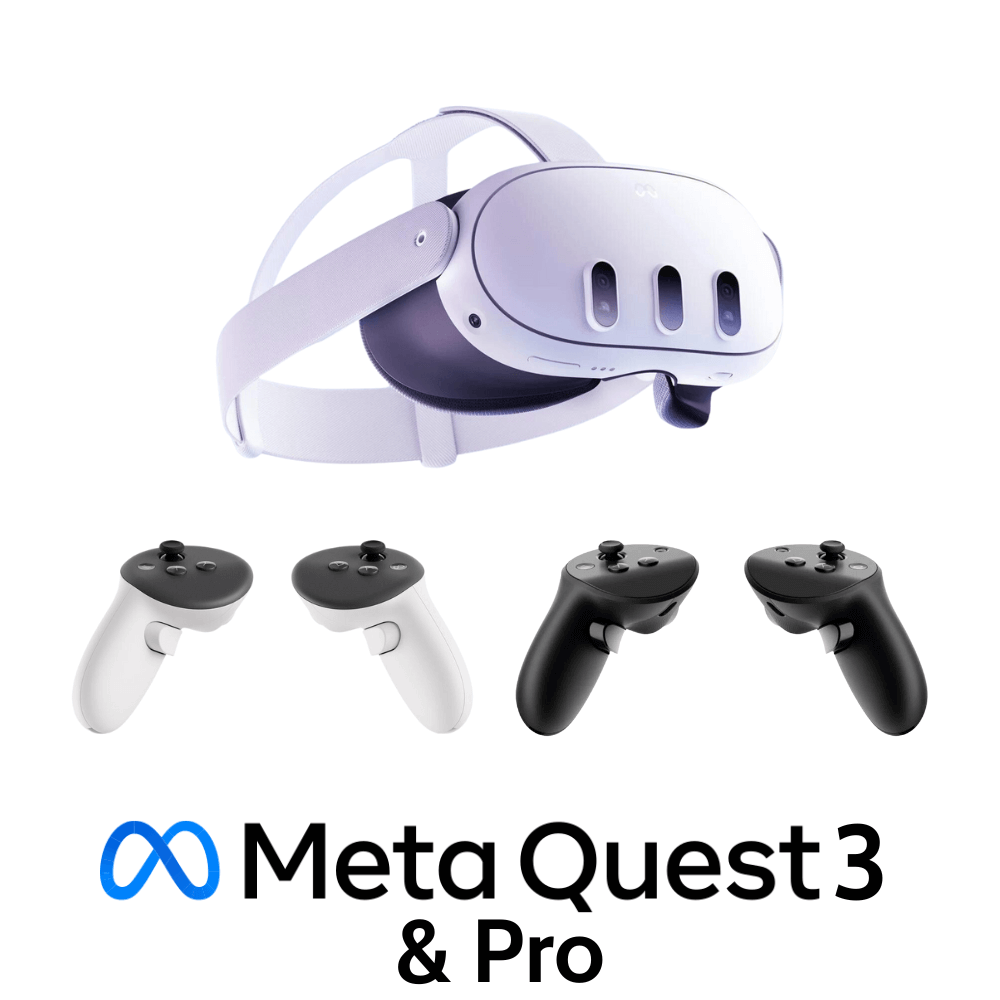 vr headset meta quest 3 and quest pro