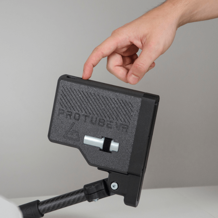 a forcetube haptic stock powered by a finger