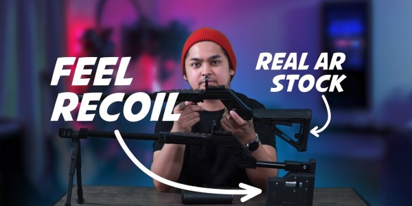 Real AR stock and ForcetubeVR with Sanlaki VR gunstock | Meta Quest 2